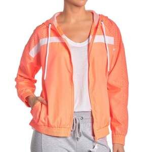 Bebe Sport Perforated Woven Jacket S NEW